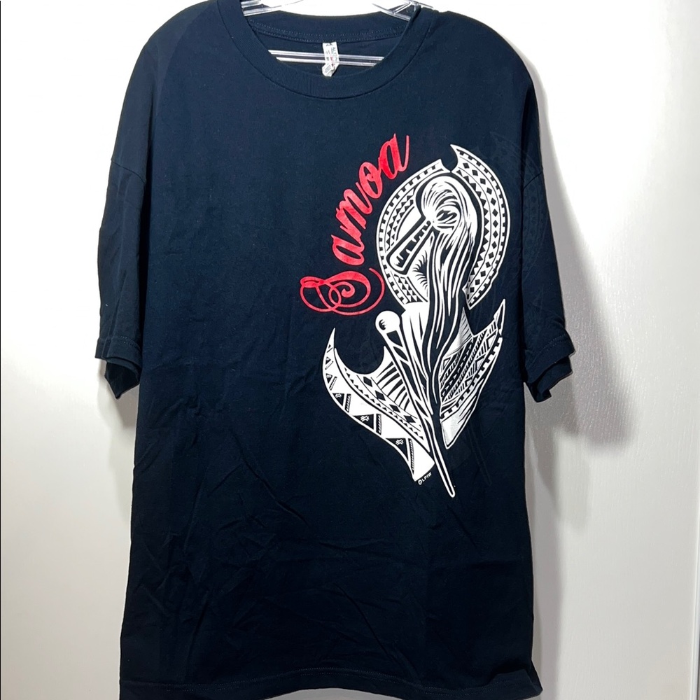 Samoa Graphic Men's T-Shirt - Dark Blue 2XL